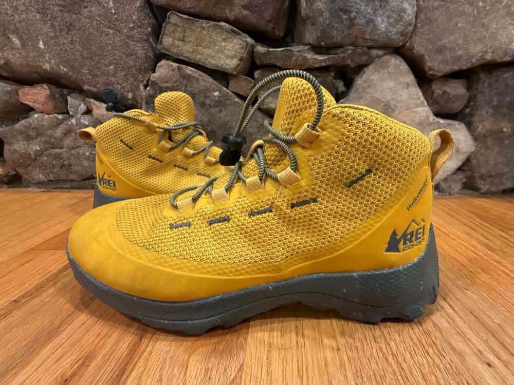 REI Co-op Kids Flash HydroWall Waterproof Hiking Boots Yellow Size 5Y